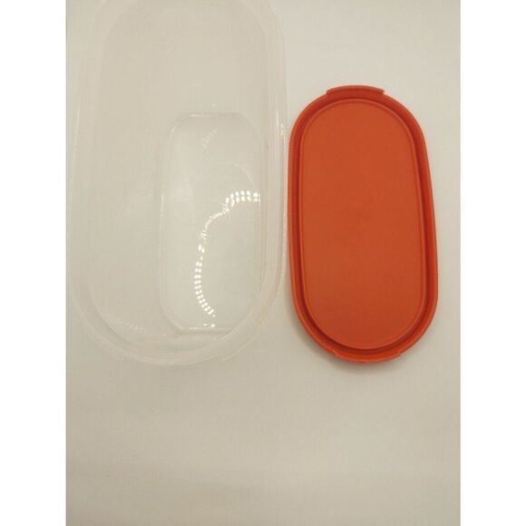 Tupperware Modular Mates Oval Smart Saver - 4 3/4 Cup/1.1L (1612-22) Vintage Red - Picture 4 of 4
